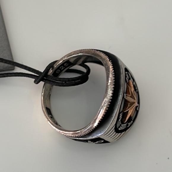 BLACK LABEL HERITAGE UNISEX STERLING SILVER RING - Picture 9 of 15